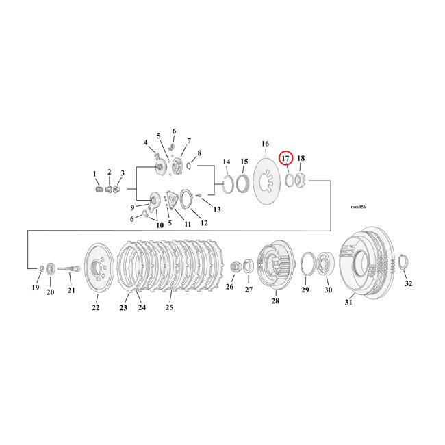 Retaining Ring, Clutch Adjuster Plate Retaining Rings Mcs