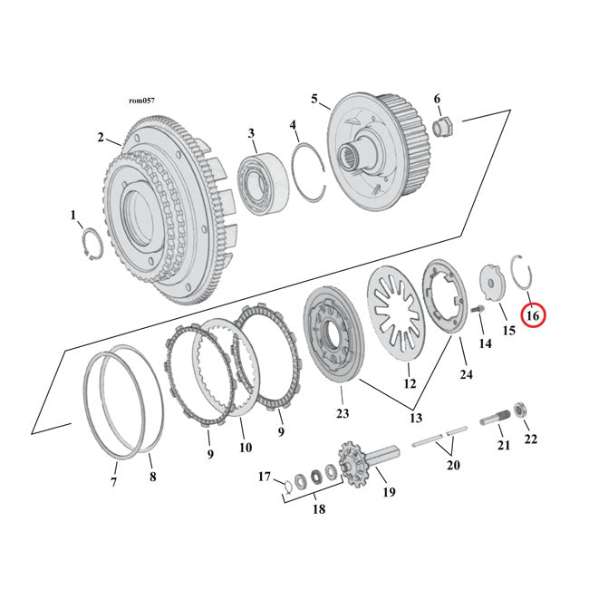 Retaining Ring, Clutch Adjuster Plate Retaining Rings Mcs
