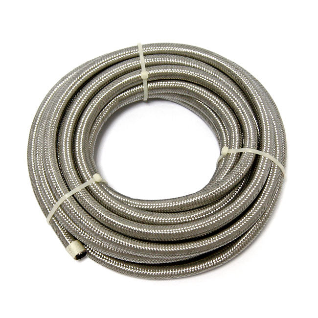 Braided Hose 5/16" (8mm). Stainless Clear Fuel Line Mcs