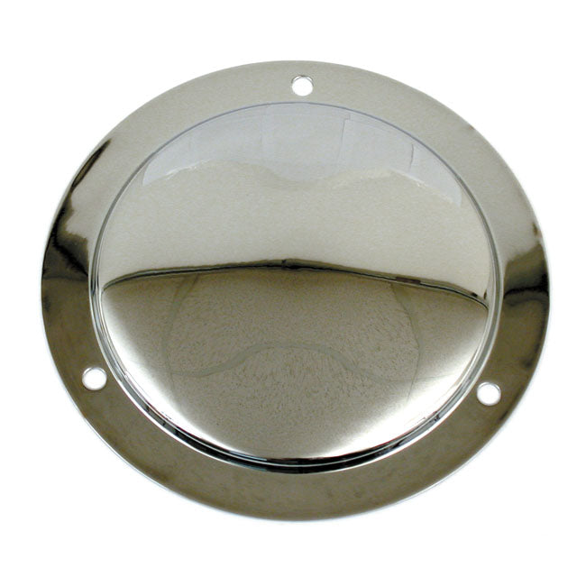 Derby Cover, Stepped. Chrome Derby Cover Mcs