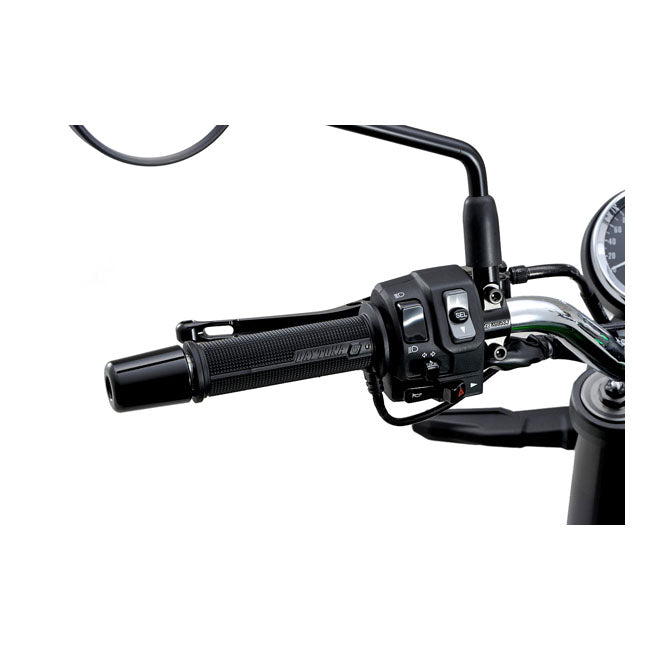 Daytona, heated grips, for 7/8" (22mm) handlebars. Black GRIPS HEATERS Daytona