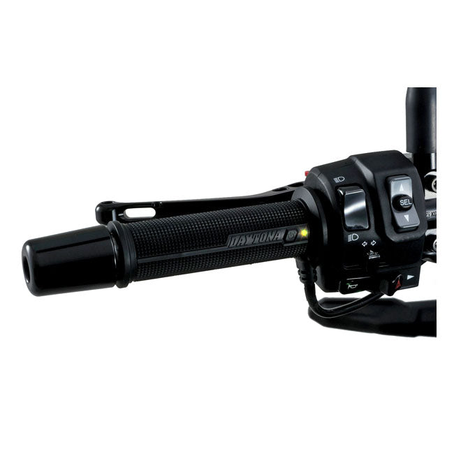 Daytona, heated grips, for 7/8" (22mm) handlebars. Black GRIPS HEATERS Daytona