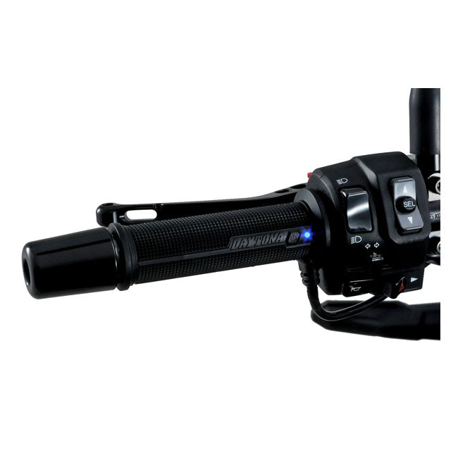 Daytona, heated grips, for 7/8" (22mm) handlebars. Black GRIPS HEATERS Daytona