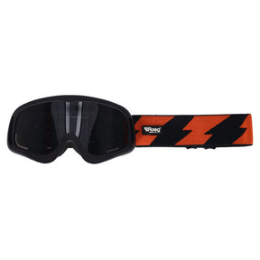 Roeg Peruna Bolts Goggle Black And Orange/Black Strap Eyewear Roeg