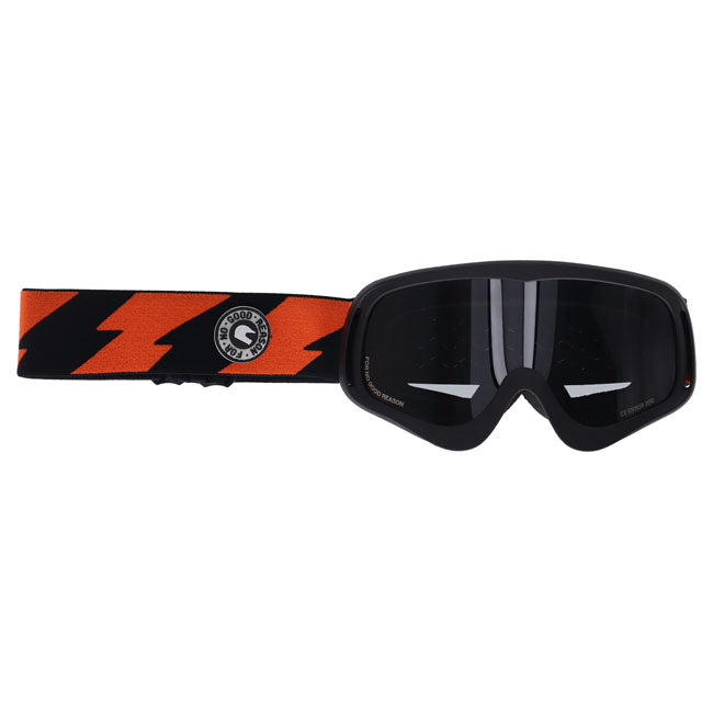 Roeg Peruna Bolts Goggle Black And Orange/Black Strap Eyewear Roeg