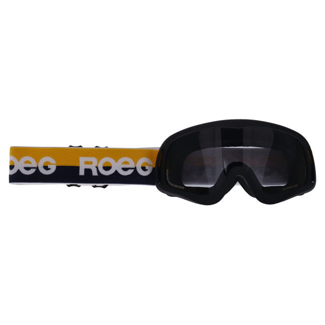Roeg Peruna Yellow Stripe Goggle Black And Yellow/Blue Strap Eyewear Roeg