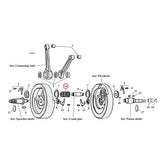 JIMS, 87-99 B.T. connecting rod roller & retainer kit CONNECTING RODS ROLLER\RETAINERS Jims