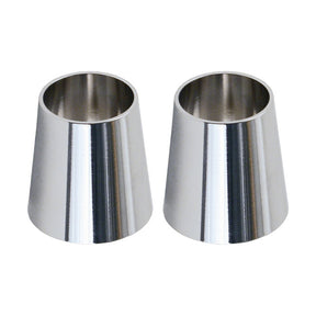 Paughco, handlebar grip cones for internal throttle. Chrome HANDLEBAR MISC Paughco