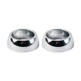 Paughco, handlebar grip cones for internal throttle. Chrome HANDLEBAR MISC Paughco