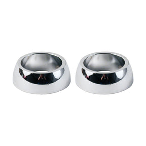 Paughco, handlebar grip cones for internal throttle. Chrome HANDLEBAR MISC Paughco
