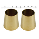 Paughco, handlebar grip cones for internal throttle. Brass HANDLEBAR MISC Paughco