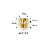EBC Keihin CV carburetor main jets, size 165 CARBS KEIHIN REPL PARTS EBC