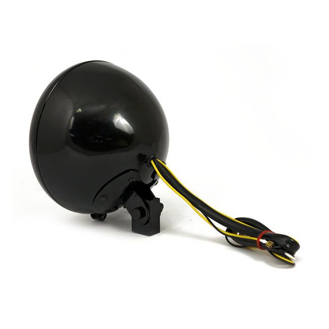 7" H4 Headlamp For Fl Models. Black Headlamps Mcs