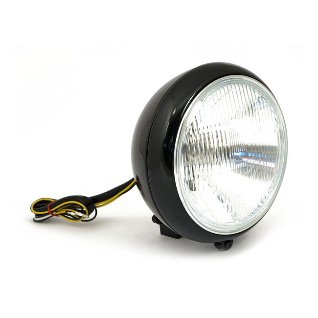 7" H4 Headlamp For Fl Models. Black Headlamps Mcs