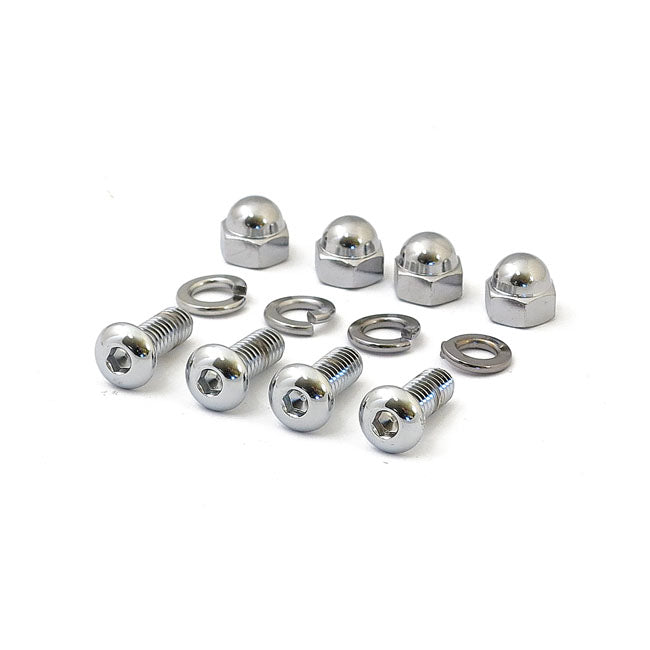 License Plate Mount Kit. Buttonhead/Acorn. Chrome License Plate Mount Sets Mcs
