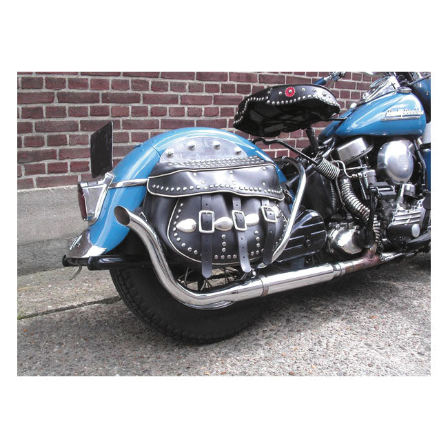 Paughco, High sweep muffler. Right side EXHAUST SLIP-ONS AND MUFFLERS Paughco