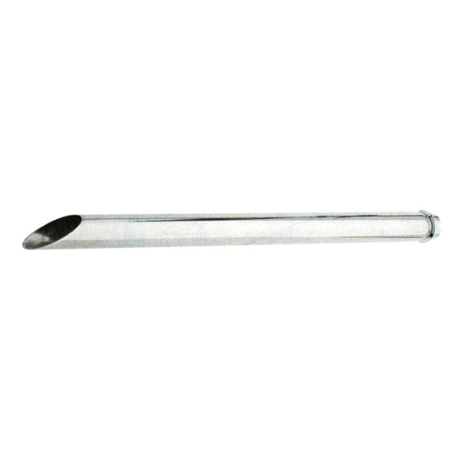 Paughco, Tailpipe extension. 31" Slash cut. Chrome EXHAUST SLIP-ONS AND MUFFLERS Paughco