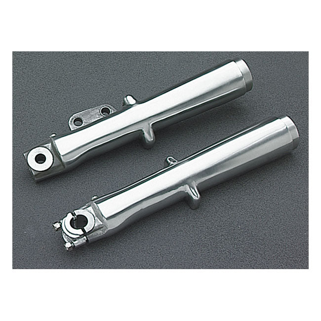 Fl Lower Fork Leg Set, Single Disc. Polished Fork Lower Legs Mcs