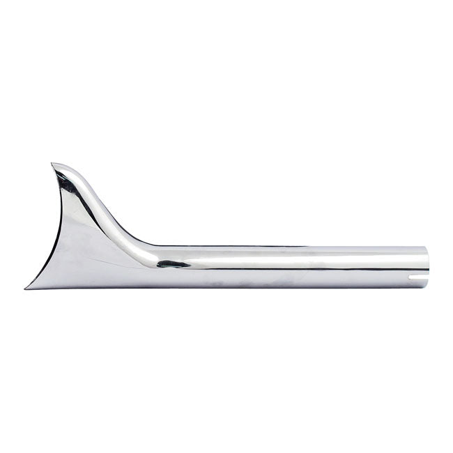 Slip On Fishtail Exhaust Extension 18" Long Chrome Exhaust Slip-Ons And Mufflers Mcs