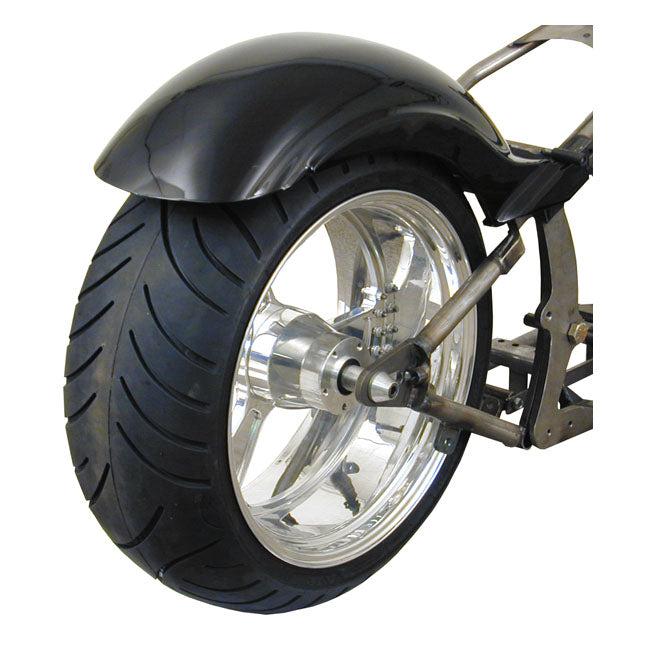 Bk, Stiletto Rear Fender. Long. 270mm Wide. 14" 18" Bk