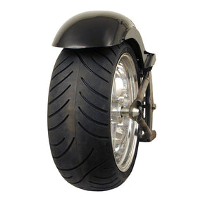 Bk, Stiletto Rear Fender. Long. 270mm Wide. 14" 18" Bk