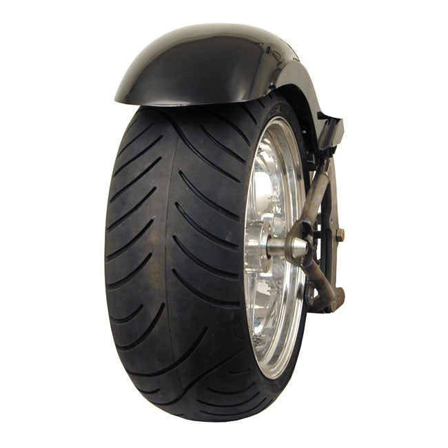 Bk, Stiletto Rear Fender. Long. 270mm Wide. 14" 18" Bk