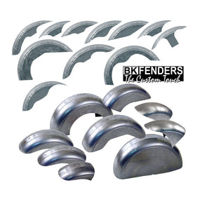 Bk, Stiletto Rear Fender. Long. 270mm Wide. 14" 18" Bk