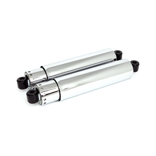 Shock Absorbers 14", Full Cover. Chrome Shock Absorbers Mcs