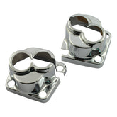 Evo Big Twin Tappet Block Cover Set. Chrome Tappet Block Covers Mcs