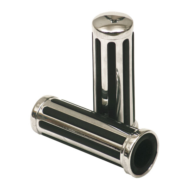 Handlebar grip set, ''Rail'' with black rubber inlay GRIPS Mcs