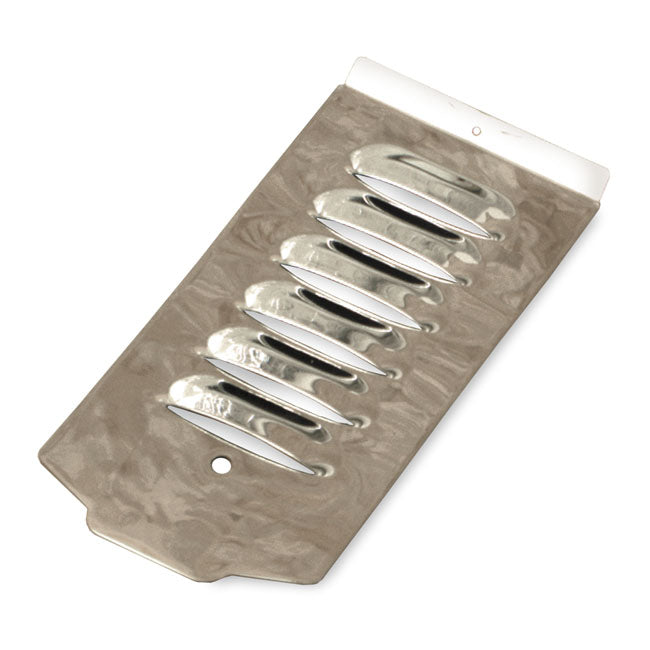 Steel Dash Panel, Louvered. Chrome Dash Panel Mcs
