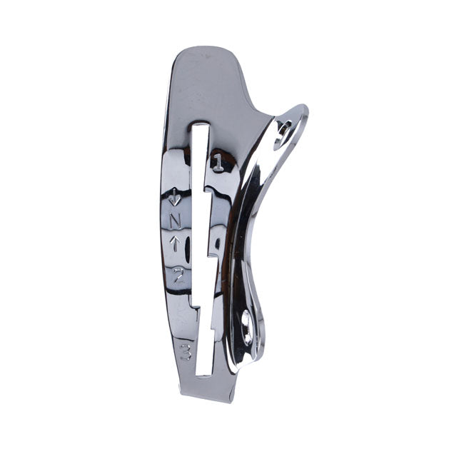 Shifter Lever Guide, 3 Speed. Chrome Shift Lever Guides V Twin Mfg
