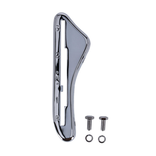 Shifter Lever Guide, 3 Speed & Reverse. Chrome Shift Lever Guides Samwel