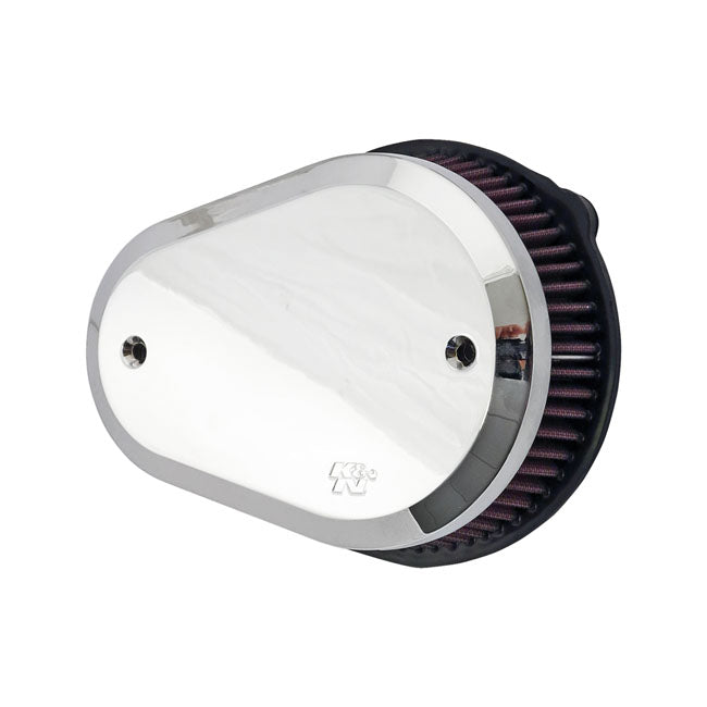 K&N street metal high-flow air intake Flare, chrome Air Cleaner K&N