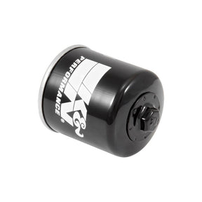 K&N, spin-on oil filter with top nut. Black OIL FILTERS K&N