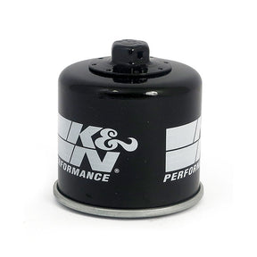 K&N, spin-on oil filter with top nut. Black OIL FILTERS K&N