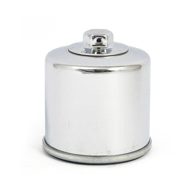 K&N, spin-on oil filter with top nut. Chrome OIL FILTERS K&N