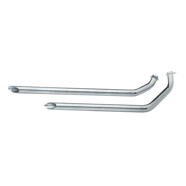 Paughco, Shotgun drags (40"). Chrome Full Exhaust System Paughco