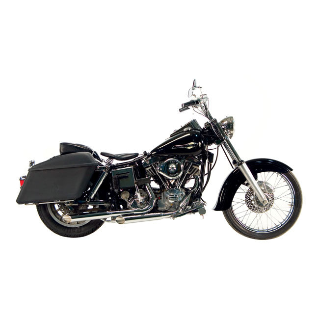 Paughco, Slash cut exhaust (38"). Chrome Full Exhaust System Paughco