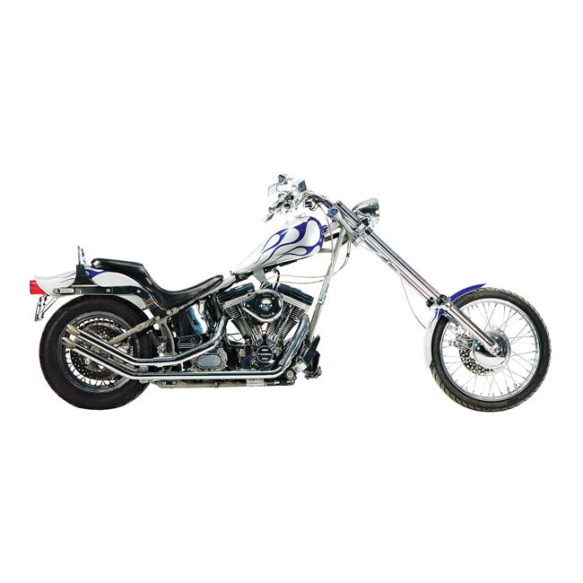Paughco, Upswept drag pipes. Slash cut. Chrome DRAG PIPES Paughco