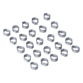 Crimp Hose Clamp, 17/32" (13.5mm) Id. Zinc Hose Clamps Mcs