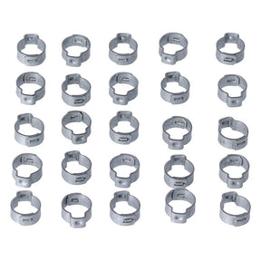 Crimp Hose Clamp, 17/32" (13.5mm) Id. Zinc Hose Clamps Mcs