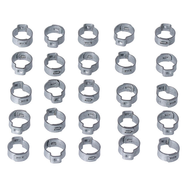 Crimp Hose Clamp, 17/32" (13.5mm) Id. Zinc Hose Clamps Mcs