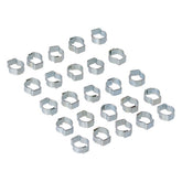 Crimp Hose Clamp, 7/16 (11.18mm) Id. Zinc Hose Clamps Mcs