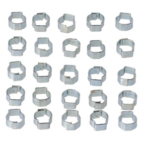 Crimp Hose Clamp, 7/16 (11.18mm) Id. Zinc Hose Clamps Mcs