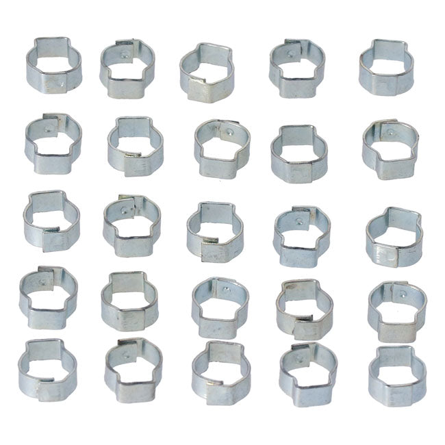 Crimp Hose Clamp, 7/16 (11.18mm) Id. Zinc Hose Clamps Mcs
