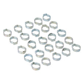 Crimp Hose Clamp, 11/16 (17.53mm) Id. Zinc Hose Clamps Mcs