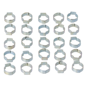 Crimp Hose Clamp, 11/16 (17.53mm) Id. Zinc Hose Clamps Mcs