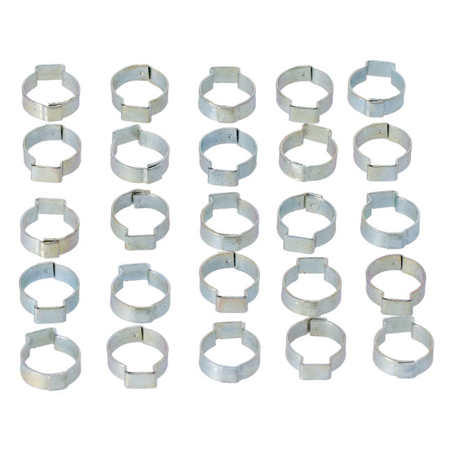Crimp Hose Clamp, 11/16 (17.53mm) Id. Zinc Hose Clamps Mcs