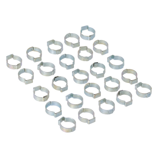 Crimp Hose Clamp, 11/16 (17.53mm) Id. Zinc Hose Clamps Mcs